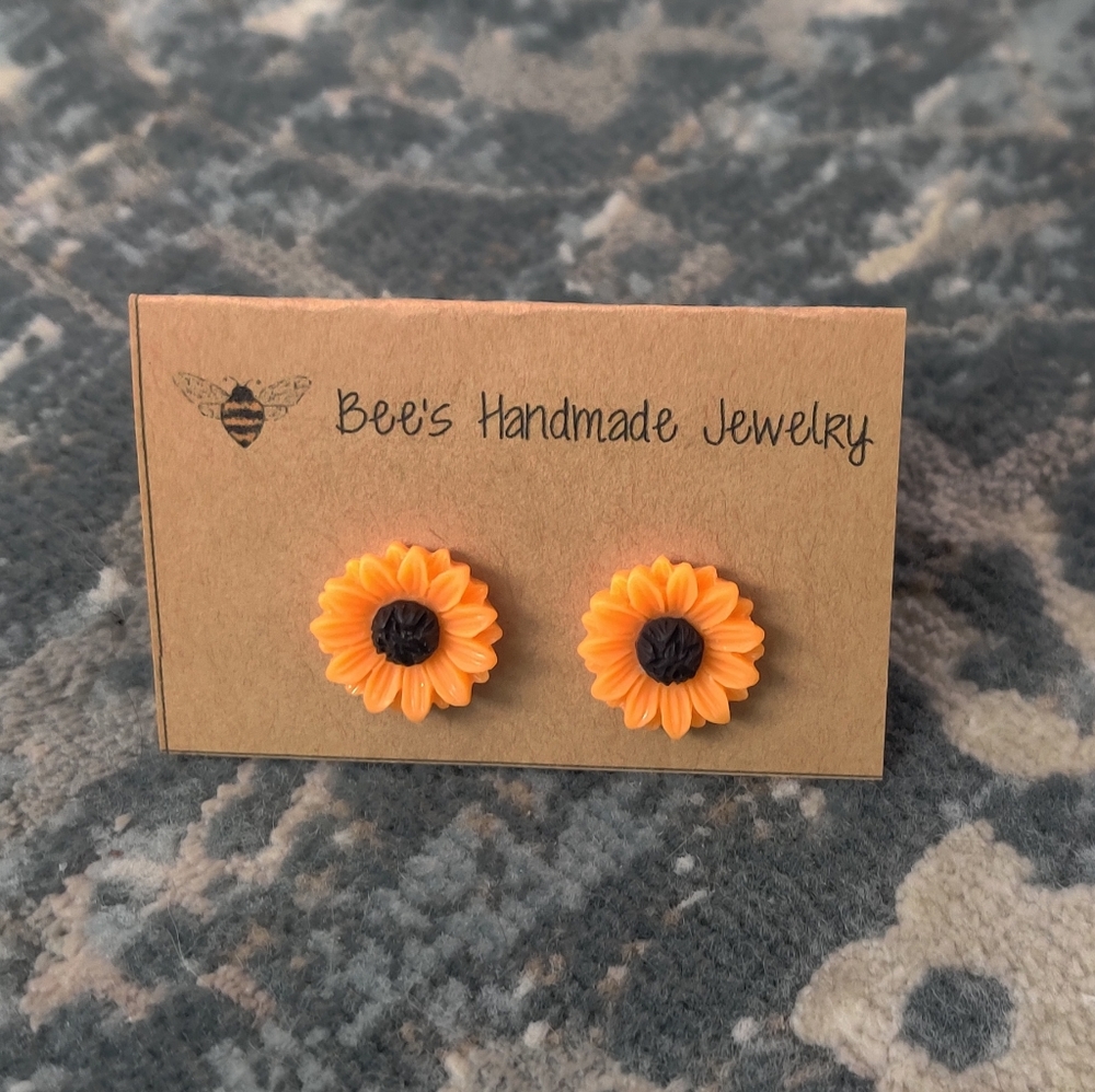 Sunflower Stud Earrings